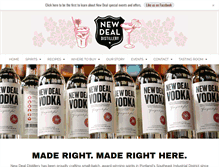 Tablet Screenshot of newdealdistillery.com